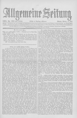 Allgemeine Zeitung Montag 11. Mai 1885