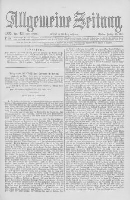 Allgemeine Zeitung Freitag 15. Mai 1885