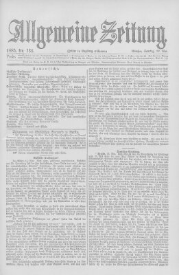 Allgemeine Zeitung Sonntag 17. Mai 1885