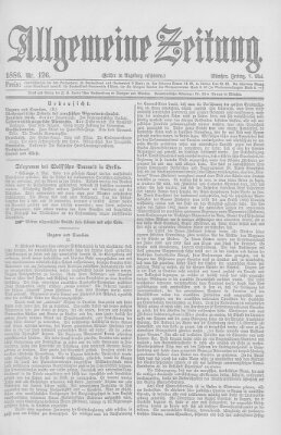 Allgemeine Zeitung Freitag 7. Mai 1886