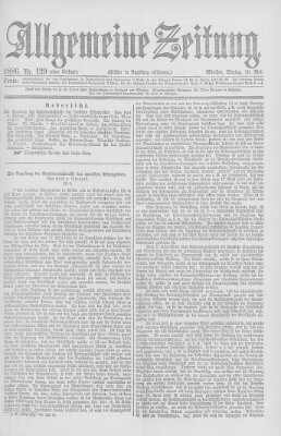 Allgemeine Zeitung Montag 10. Mai 1886