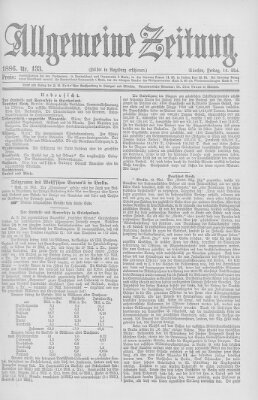 Allgemeine Zeitung Freitag 14. Mai 1886