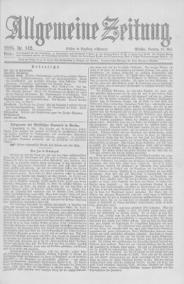 Allgemeine Zeitung Sonntag 23. Mai 1886