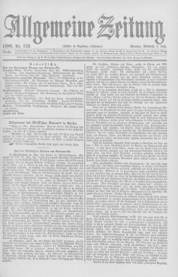 Allgemeine Zeitung Mittwoch 2. Juni 1886