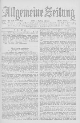 Allgemeine Zeitung Montag 6. Dezember 1886