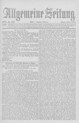 Allgemeine Zeitung Freitag 6. Mai 1887