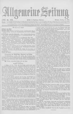 Allgemeine Zeitung Freitag 13. Mai 1887