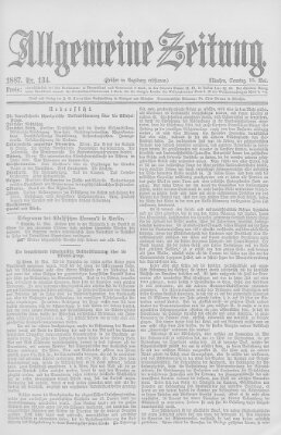 Allgemeine Zeitung Sonntag 15. Mai 1887