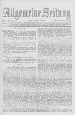 Allgemeine Zeitung Samstag 11. Juni 1887