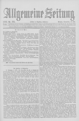 Allgemeine Zeitung Samstag 16. Juli 1887