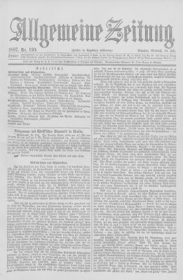 Allgemeine Zeitung Mittwoch 20. Juli 1887