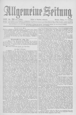 Allgemeine Zeitung Montag 19. Dezember 1887