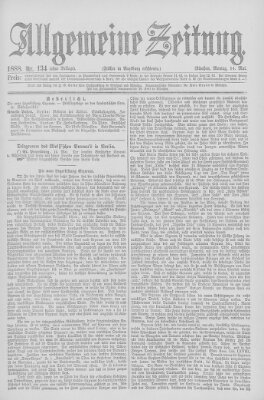 Allgemeine Zeitung Montag 14. Mai 1888