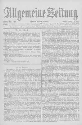 Allgemeine Zeitung Freitag 18. Mai 1888