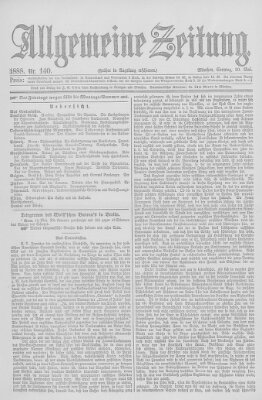 Allgemeine Zeitung Sonntag 20. Mai 1888