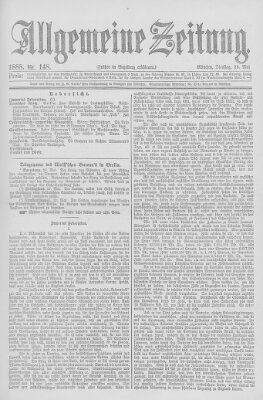 Allgemeine Zeitung Dienstag 29. Mai 1888