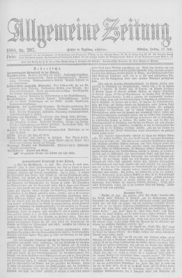 Allgemeine Zeitung Freitag 27. Juli 1888