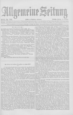 Allgemeine Zeitung Freitag 19. Oktober 1888