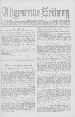 Allgemeine Zeitung Sonntag 28. Oktober 1888