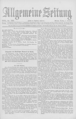 Allgemeine Zeitung Dienstag 6. November 1888