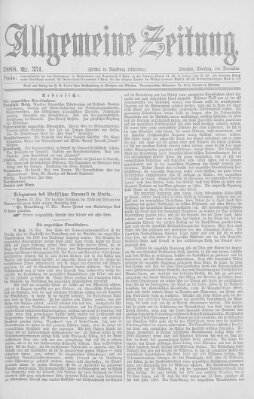 Allgemeine Zeitung Dienstag 18. Dezember 1888