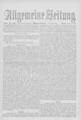 Allgemeine Zeitung Freitag 3. Mai 1889