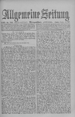 Allgemeine Zeitung Dienstag 21. Mai 1889