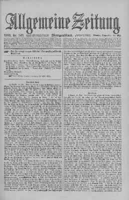 Allgemeine Zeitung Donnerstag 30. Mai 1889