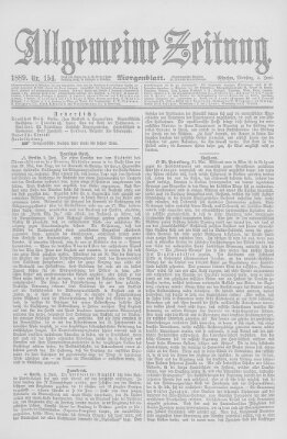 Allgemeine Zeitung Dienstag 4. Juni 1889