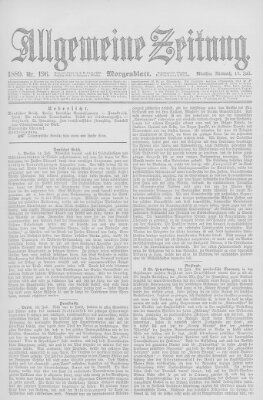 Allgemeine Zeitung Mittwoch 17. Juli 1889