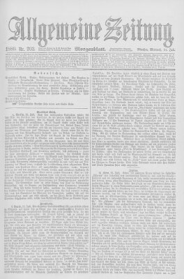 Allgemeine Zeitung Mittwoch 24. Juli 1889