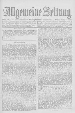 Allgemeine Zeitung Dienstag 15. Oktober 1889