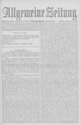 Allgemeine Zeitung Mittwoch 30. Oktober 1889