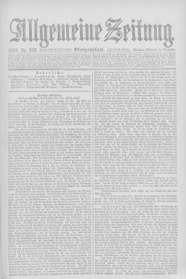 Allgemeine Zeitung Mittwoch 11. Dezember 1889