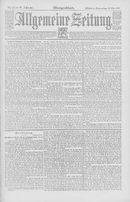 Allgemeine Zeitung Donnerstag 13. März 1890