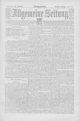 Allgemeine Zeitung Freitag 11. April 1890