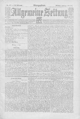 Allgemeine Zeitung Freitag 2. Mai 1890