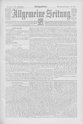 Allgemeine Zeitung Dienstag 6. Mai 1890