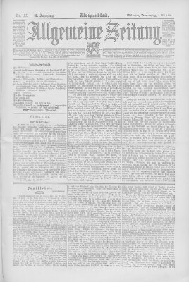 Allgemeine Zeitung Donnerstag 8. Mai 1890