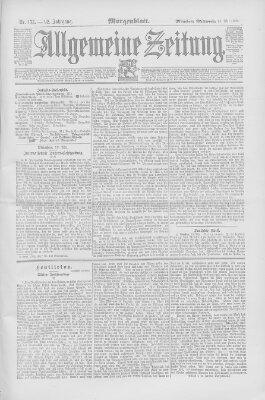 Allgemeine Zeitung Mittwoch 14. Mai 1890