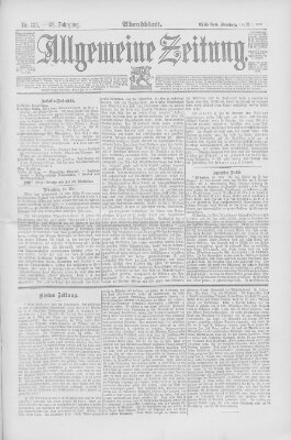 Allgemeine Zeitung Freitag 16. Mai 1890