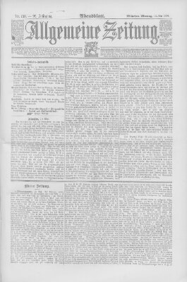 Allgemeine Zeitung Montag 19. Mai 1890