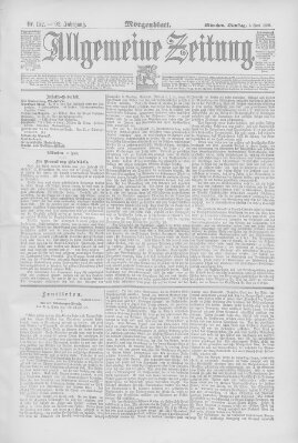 Allgemeine Zeitung Dienstag 3. Juni 1890