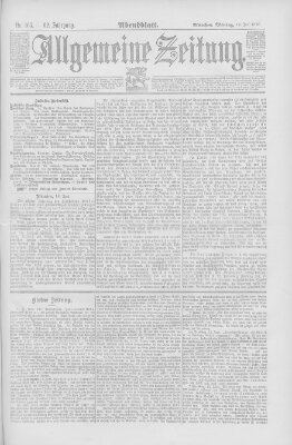 Allgemeine Zeitung Montag 16. Juni 1890