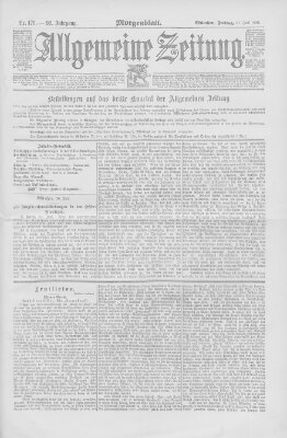 Allgemeine Zeitung Freitag 27. Juni 1890