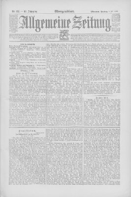 Allgemeine Zeitung Freitag 4. Juli 1890