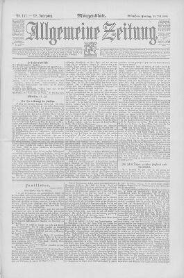 Allgemeine Zeitung Freitag 18. Juli 1890