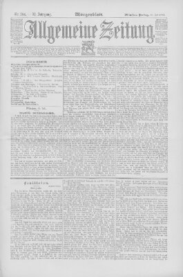 Allgemeine Zeitung Freitag 25. Juli 1890