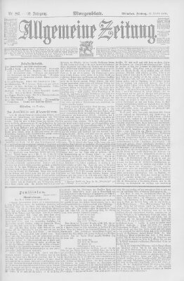 Allgemeine Zeitung Freitag 24. Oktober 1890