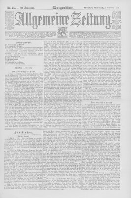 Allgemeine Zeitung Mittwoch 5. November 1890